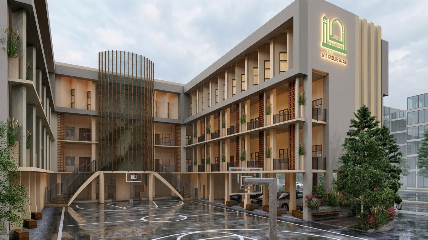 Area Courtyard Gedung Sekolah