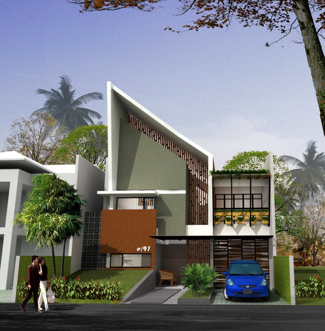 Desain Fasad Rumah Skandinavia Modern